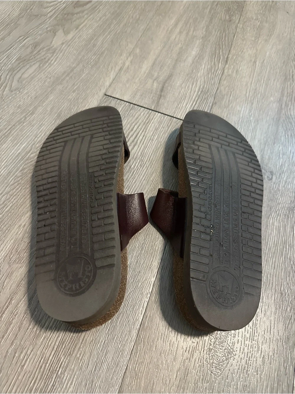 Mephisto Women's Helen Desert Brown Leather Adjustable Strap Sandals Sz 38